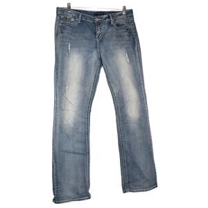 Twentyone Black Premium Denim by Rue 21 Womens Midrise Boot Flex  11/12Reg‎